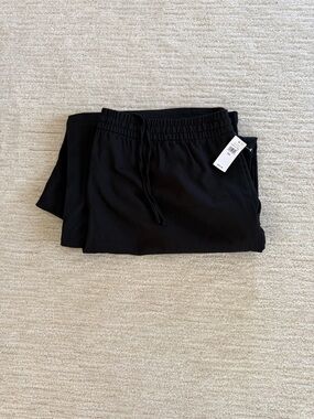 Gap  Black Drawstring Wide Leg Pants